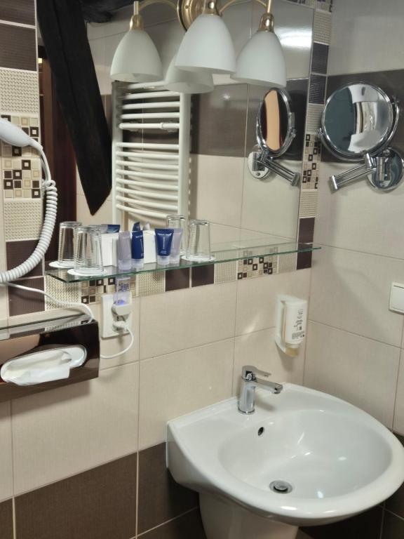 Koupelna v ubytování Hotel Lippert