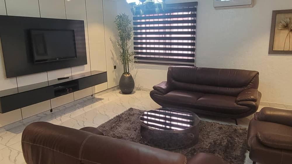 TV a/nebo společenská místnost v ubytování Bayview Apartment
