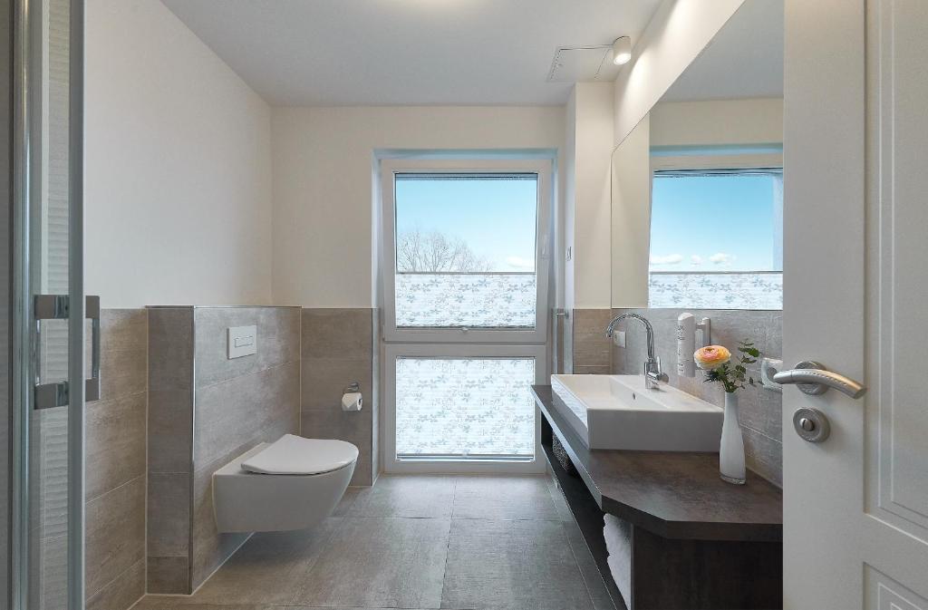 Koupelna v ubytování Hotel Nautilus