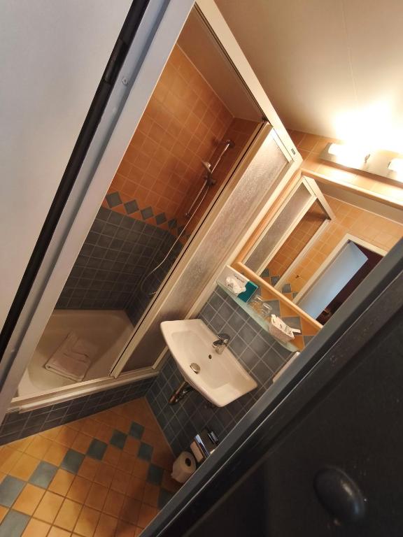 Koupelna v ubytování Hotel Nautilus