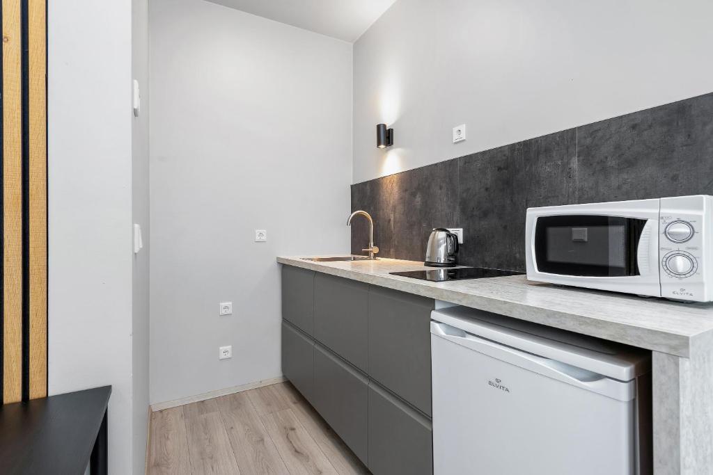 Kuchyň nebo kuchyňský kout v ubytování Iceland Comfort Apartments by Heimaleiga