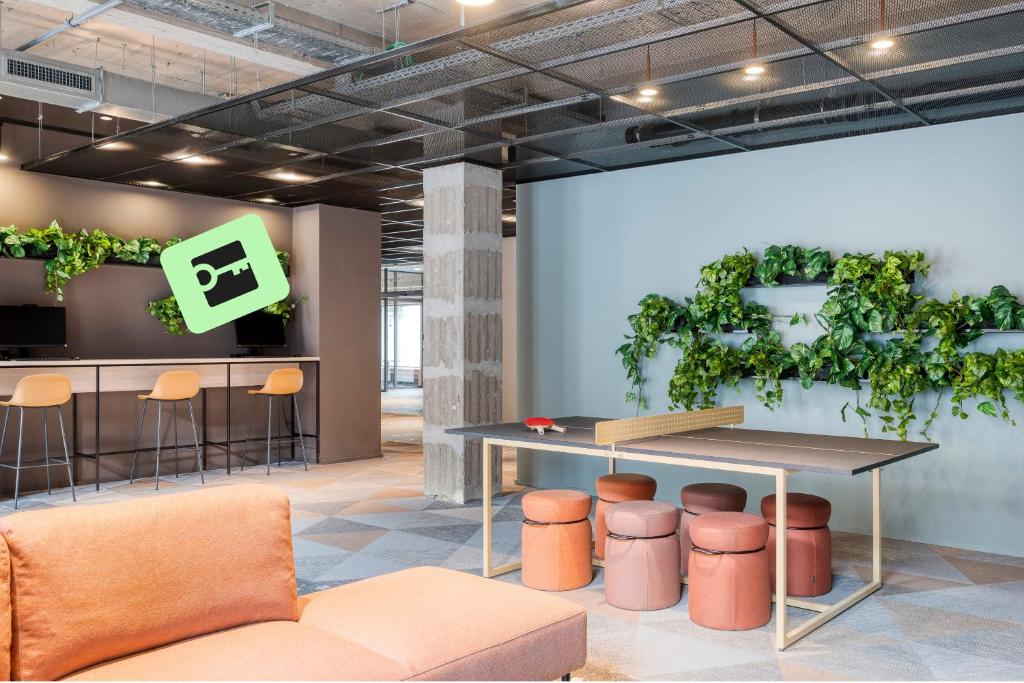 Zona d'estar a Citybox Antwerp