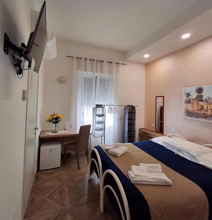 Postel nebo postele na pokoji v ubytování LECCE MON AMOUR B&B