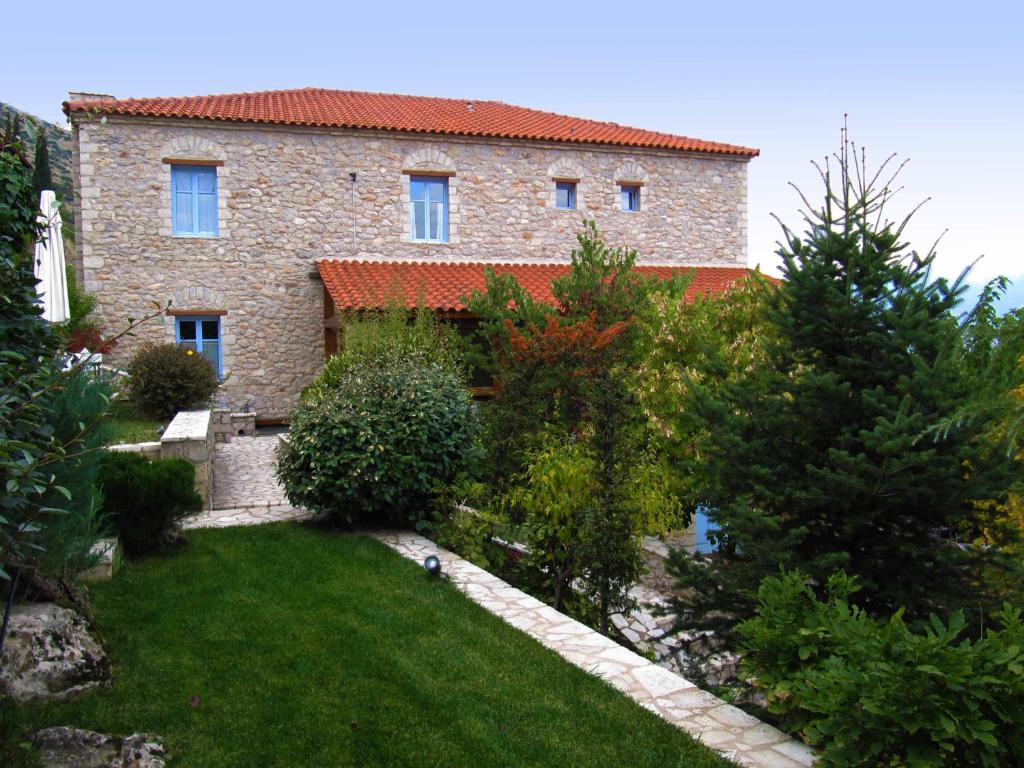 Zahrada ubytování Kyriaki Guesthouse & Suites