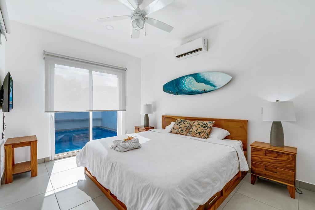 Postel nebo postele na pokoji v ubytování Casa Anbara Private Pool