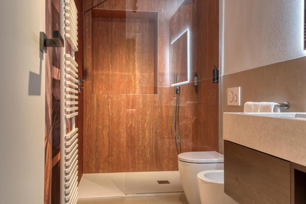 Koupelna v ubytování Le Torri Suites