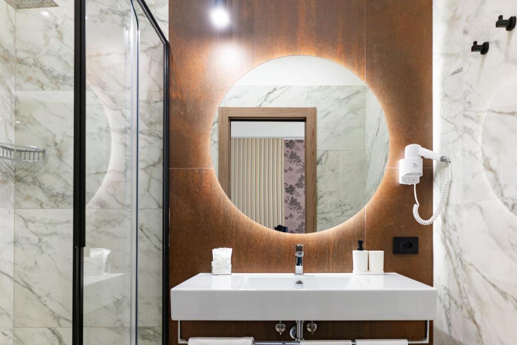 Koupelna v ubytování Hotel Maiuri Pompei