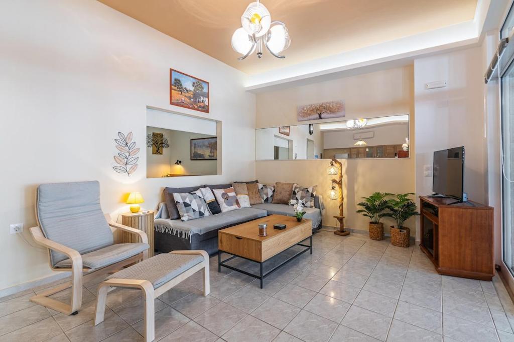 Η κουζίνα ή μικρή κουζίνα στο Harmony modern apartment near sea