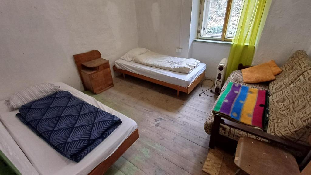 Postel nebo postele na pokoji v ubytování Cesta