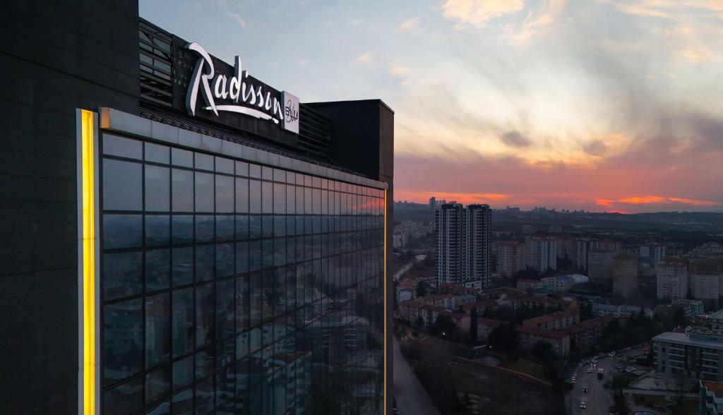 The sunrise or sunset as seen from a szállodákat or nearby
