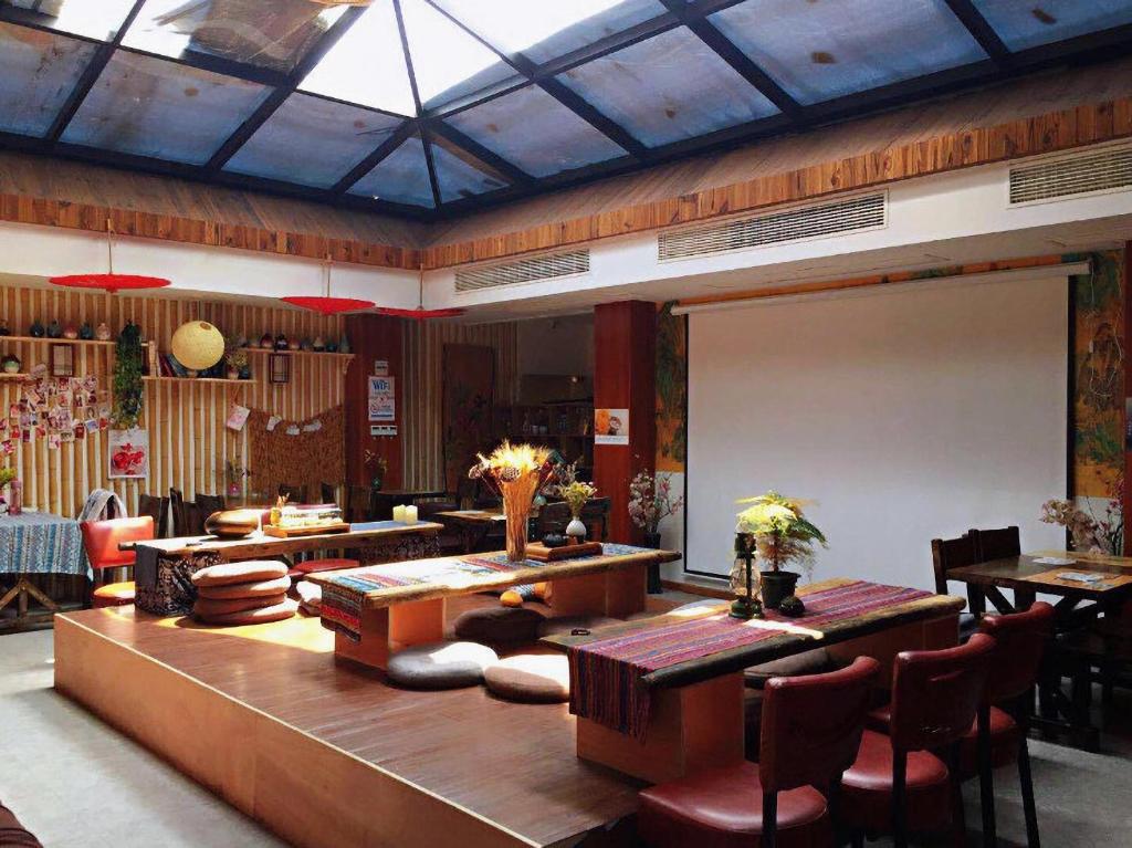 Posezení v ubytování Onederz Hostel Hangzhou