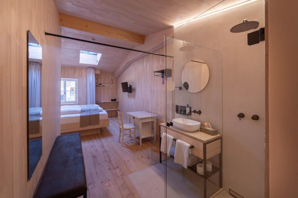 Koupelna v ubytování Hotel Kühbacher