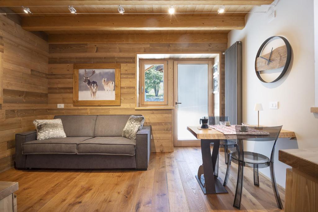 Posezení v ubytování Chalet La Mia Baita 2