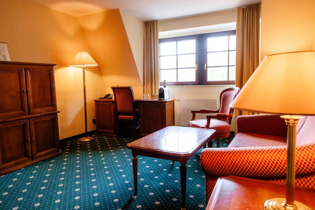 Posezení v ubytování Hotel Schloss Schkopau