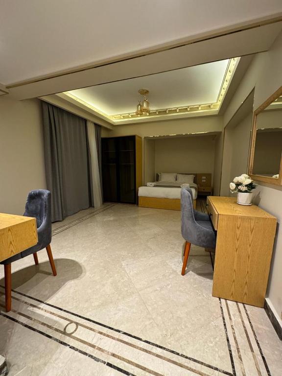 Posezení v ubytování Dyafa Pyramids Hotel & Spa