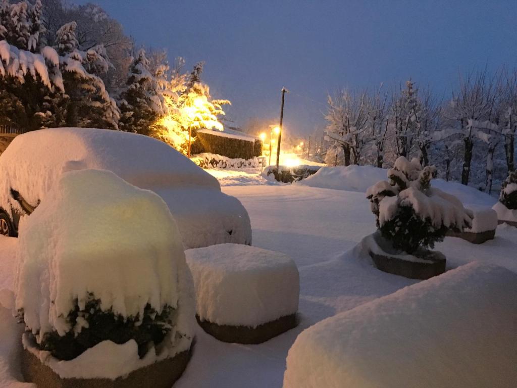 Relais du Belloch v zimě