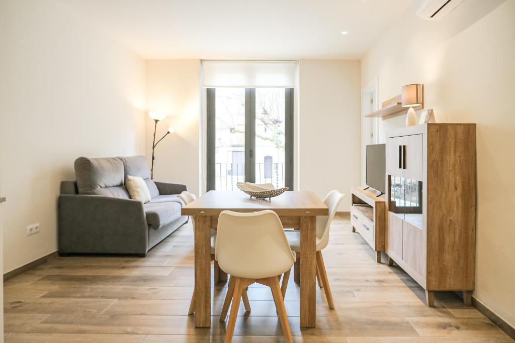 Kuchyňa alebo kuchynka v ubytovaní Can Cintet 1- Apartamento en la plaza de Besalú