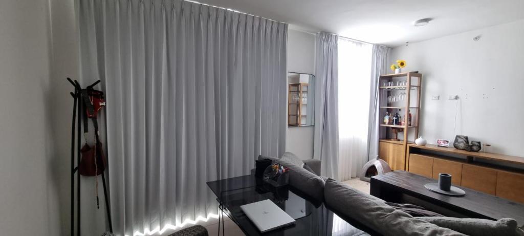 Posezení v ubytování River Cloud Apartment Shared