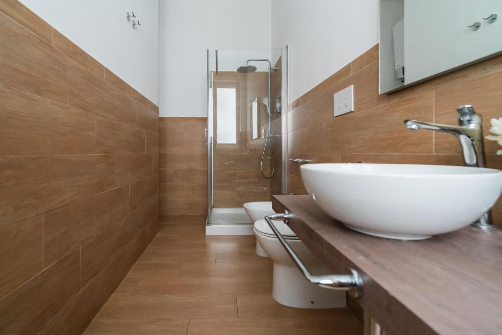 Koupelna v ubytování B&B Charme