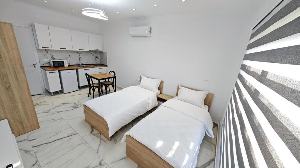 Kuchyň nebo kuchyňský kout v ubytování Villa Manuel