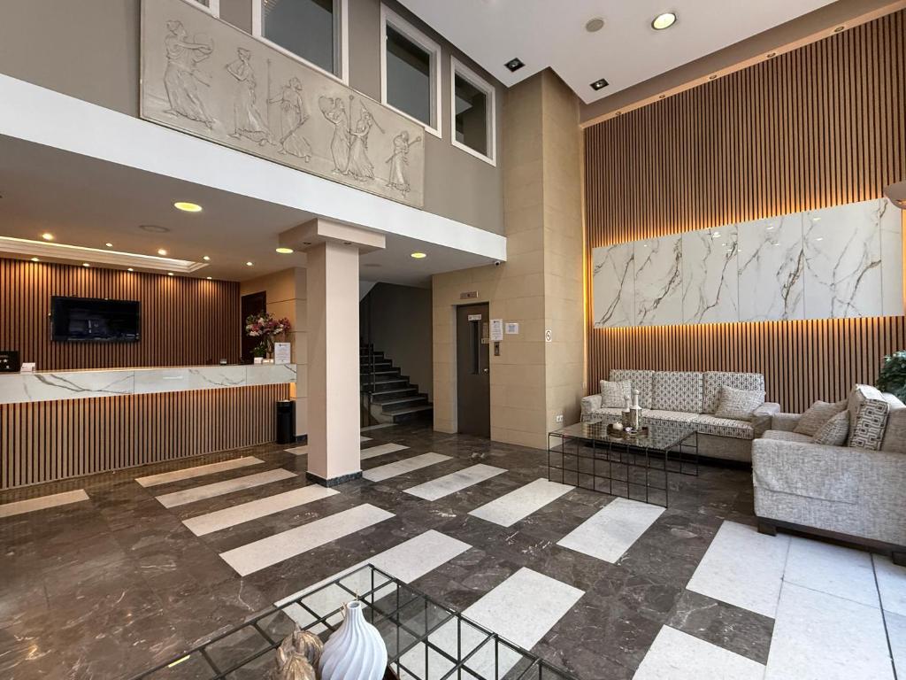 Posezení v ubytování Glaros Hotel