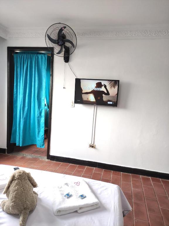 TV a/nebo společenská místnost v ubytování Acogedor apartamento en Cúcuta