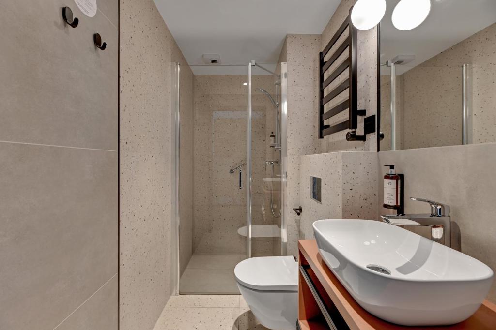 Koupelna v ubytování Hotel Milo Gdansk Airport