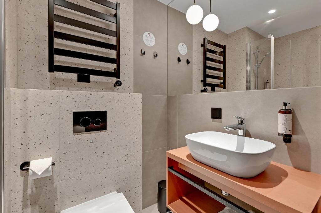 Koupelna v ubytování Hotel Milo Gdansk Airport