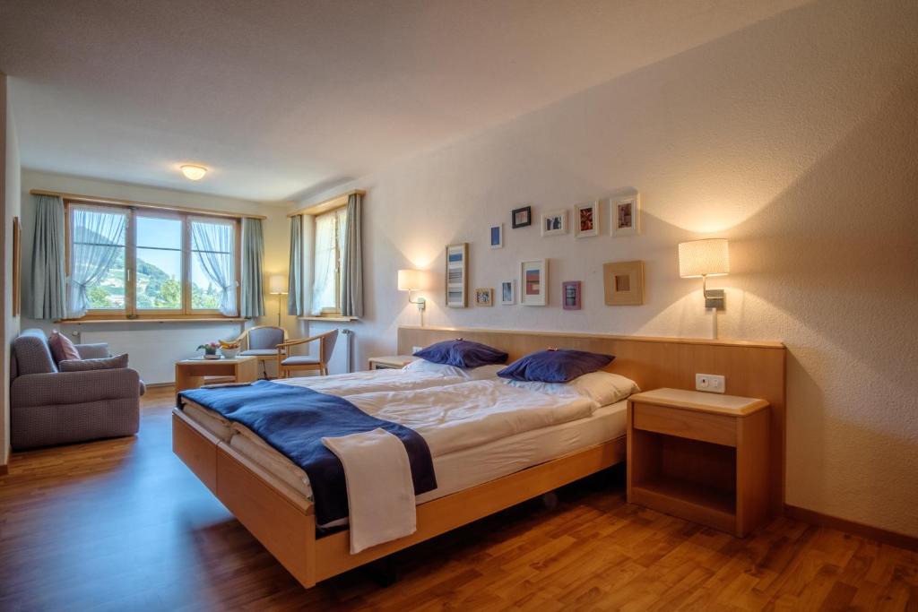 Postel nebo postele na pokoji v ubytování Camping Wagenhausen