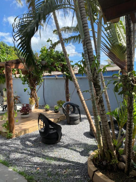 Κήπος έξω από το Pousada Serra Azul