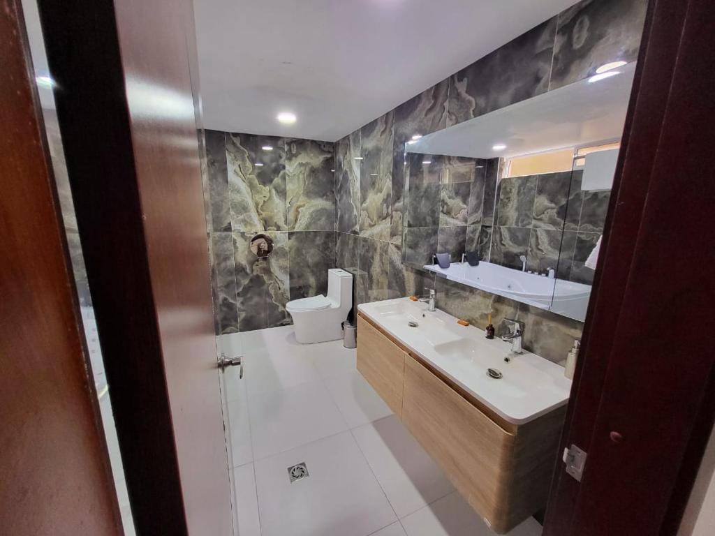 Koupelna v ubytování Hotel Victoria Regia Puerto Asís Putumayo