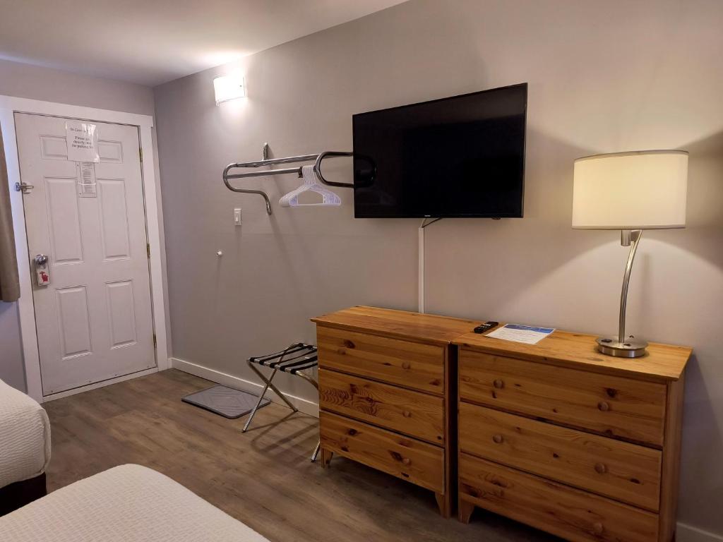 TV a/nebo společenská místnost v ubytování Fireweed Motel