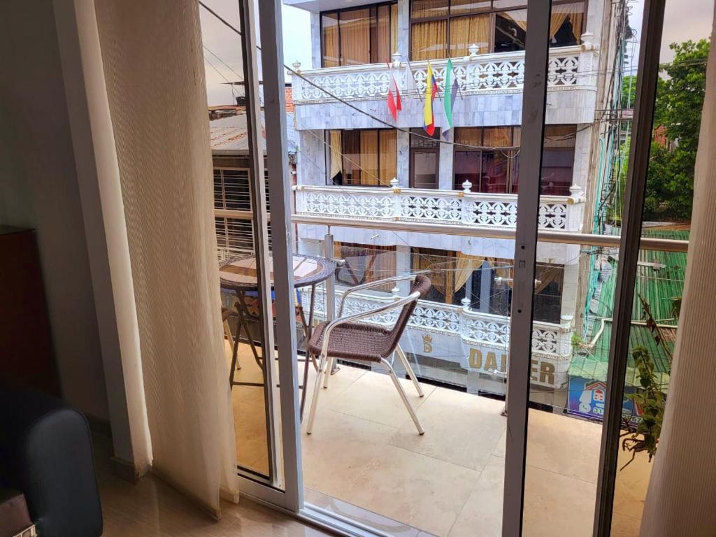 Balkón nebo terasa v ubytování Hotel Victoria Regia Puerto Asís Putumayo