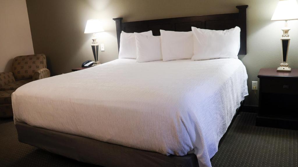 Postel nebo postele na pokoji v ubytování Wingate by Wyndham Peoria - Complimentary Area Shuttle