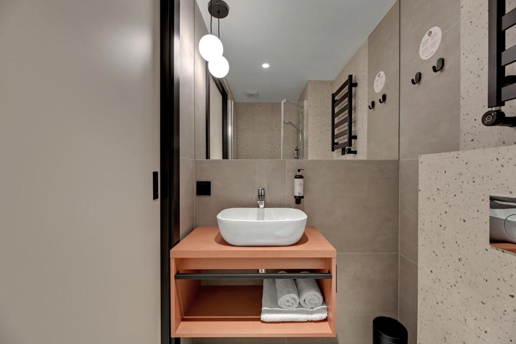 Koupelna v ubytování Hotel Milo Gdansk Airport