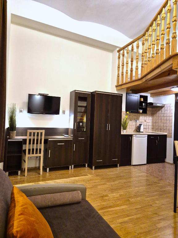 Kuchyňa alebo kuchynka v ubytovaní Safona - Pantheon Apartments