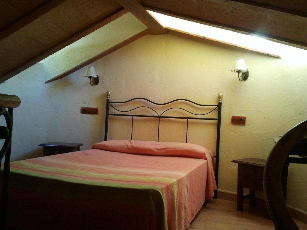 Postel nebo postele na pokoji v ubytování Paraje el Serbal