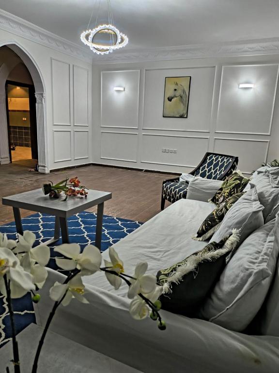 Posezení v ubytování Aladdin guest House