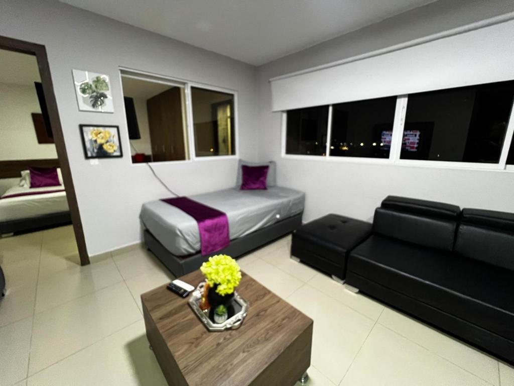 Posezení v ubytování Apartamentos Deluxe La Flora