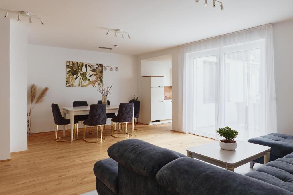 Posezení v ubytování Symphony Apartments Vienna - Garden, Terrace and Grill