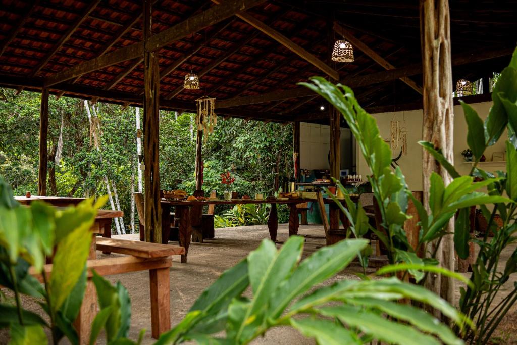 Zahrada ubytování Refúgio Mari Mari Lodge