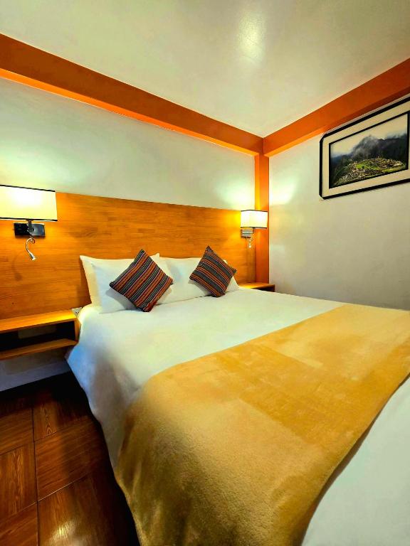 Postel nebo postele na pokoji v ubytování Amakonkay Machupicchu
