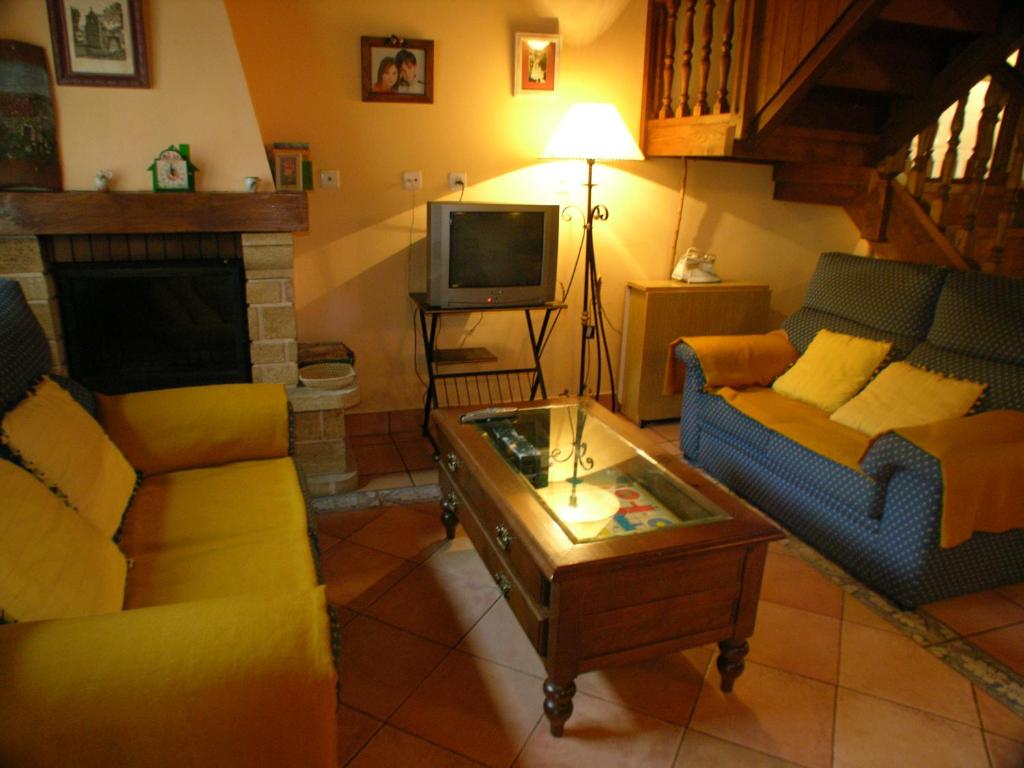 Posezení v ubytování Casa Rural La Regoria