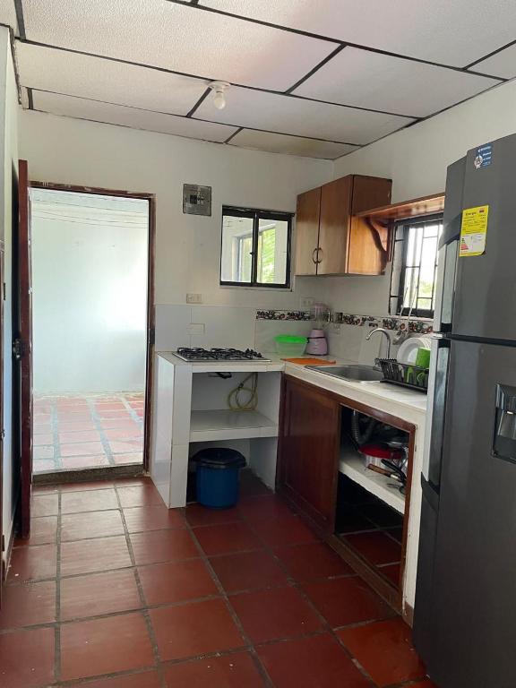 Kuchyň nebo kuchyňský kout v ubytování Apartamentos Poseidon