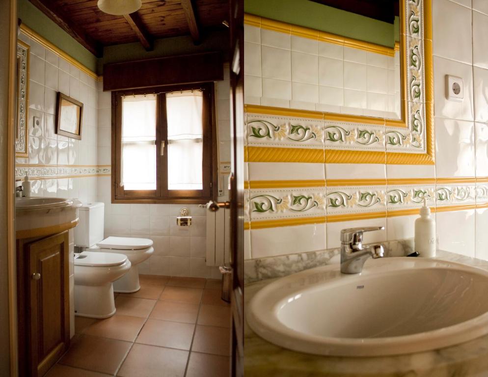 Koupelna v ubytování Casa Rural La Regoria