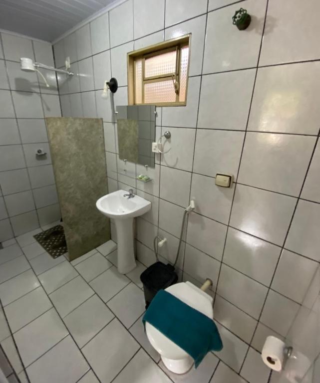Koupelna v ubytování Pousada Recanto da Vila