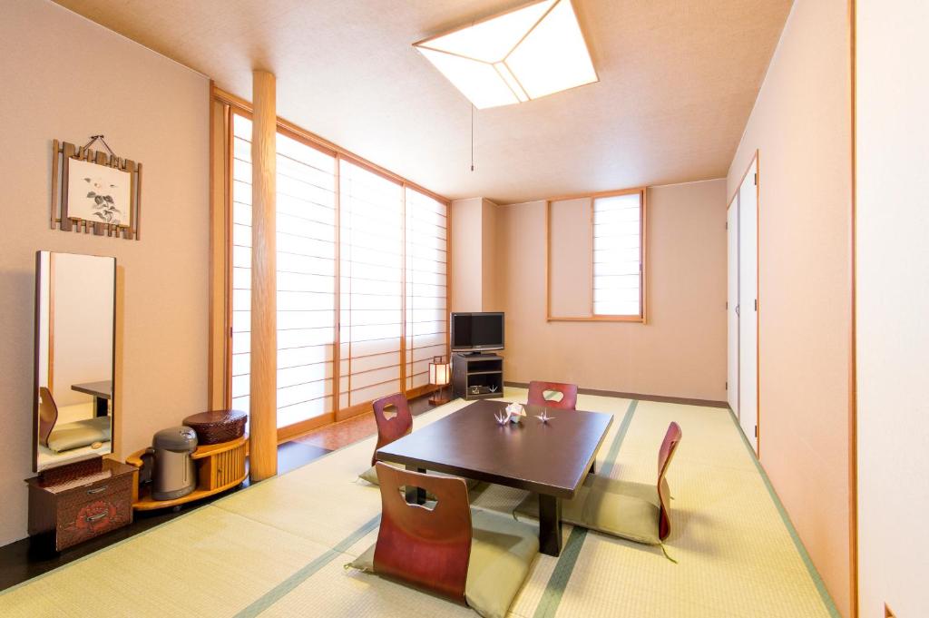 Posezení v ubytování Hakuba Mominoki Hotel