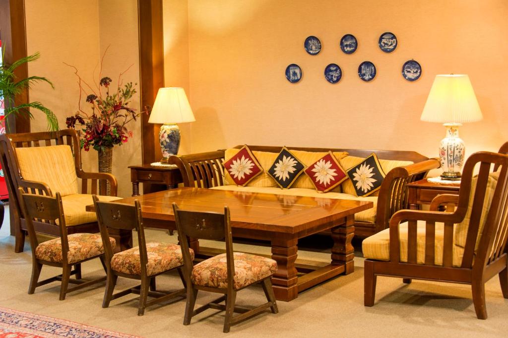 Posezení v ubytování Hakuba Mominoki Hotel