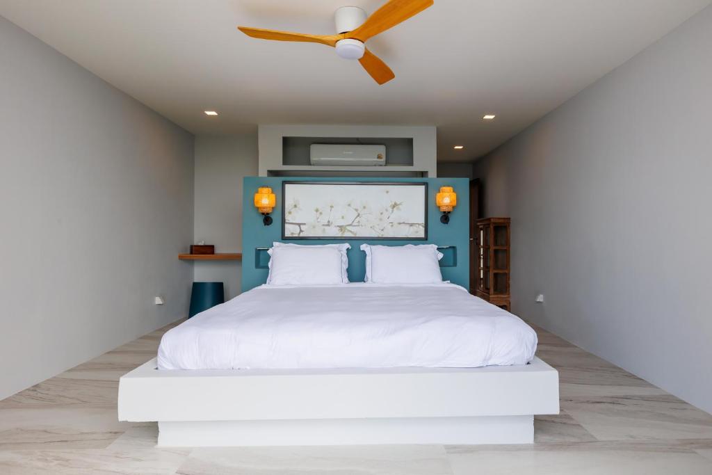 Postel nebo postele na pokoji v ubytování Serenity Villa piscine privée vue mer !