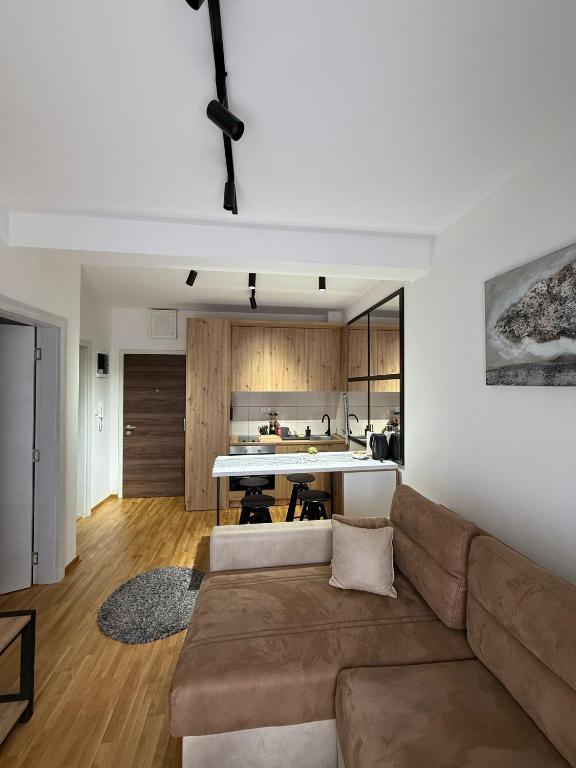 Kuchyň nebo kuchyňský kout v ubytování Royal apartmani Vrnjačka Banja